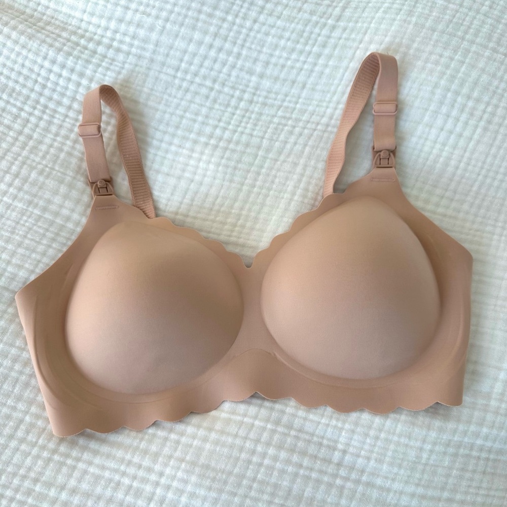 Momcozy Jelly Strip - Seamless Floral Nursing Bra - size M Plus